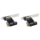 thumbnail image 1 of SATA PCIe Bracket 4 Port III Tarjeta 6Gbps 3.0 a PCI-e 1X Adaptador con, 1 of 7