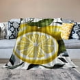thumbnail image 5 of FCXZI Lemon Inspirational Quote Flannel Blanket - Soft Cozy All-Season 40*50in, 5 of 7