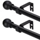 thumbnail image 1 of Juego de barras de cortina GXOACKJ, metal negro, 5/8 pulgadas, 80-157 cm, 1 of 6