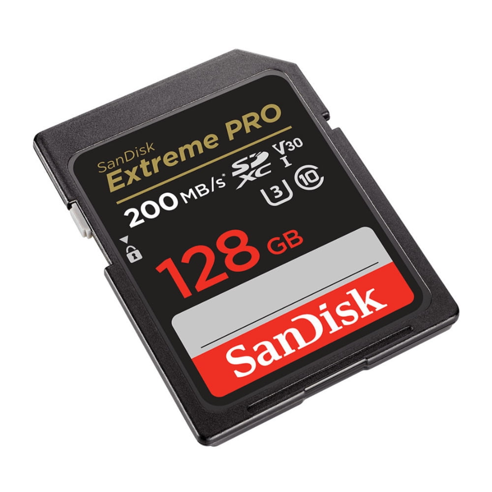 SanDisk Extreme PRO 128GB SDXC UHS-I Memory Card, 200MB/s, 2-pack