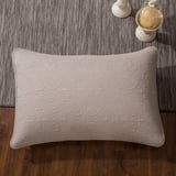 DaDa Bedding Taupe Grey Velvet Quilted King Pillow Sham - (JHW831)