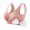 Pink, variant on Blczomt Sports Bra Women Yoga Wirefree Gym with Removable Pads Plus Size Bra