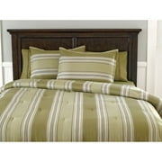 Canopy Fine Lines Comforter Set, Melon Green/Kiwi Green