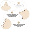 thumbnail image 5 of Gymnture 30Pcs Xmas Wooden Cutouts Star Wood Slices Gift Tags DIY Crafts Party Decoration, 5 of 10