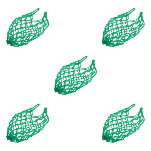 Baohd Sac en Filet pour Ballon 1/2/3/5 Sac de Transport pour Ballon de Basketball Filet de Rangement Support Vert 5 Pcs