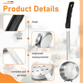 thumbnail image 2 of NEW 4 Pcs Portion Control Serving Spoons Ladle Spoon, Slotted and Unslotted Scoops 6oz, 2 of 4