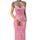 thumbnail image 3 of VISgogo Vestido largo casual para mujer, sin mangas, sin espalda, corte bajo, estampado floral, vestido de tirantes con vendaje en la espalda VISgogo moda, 3 of 5