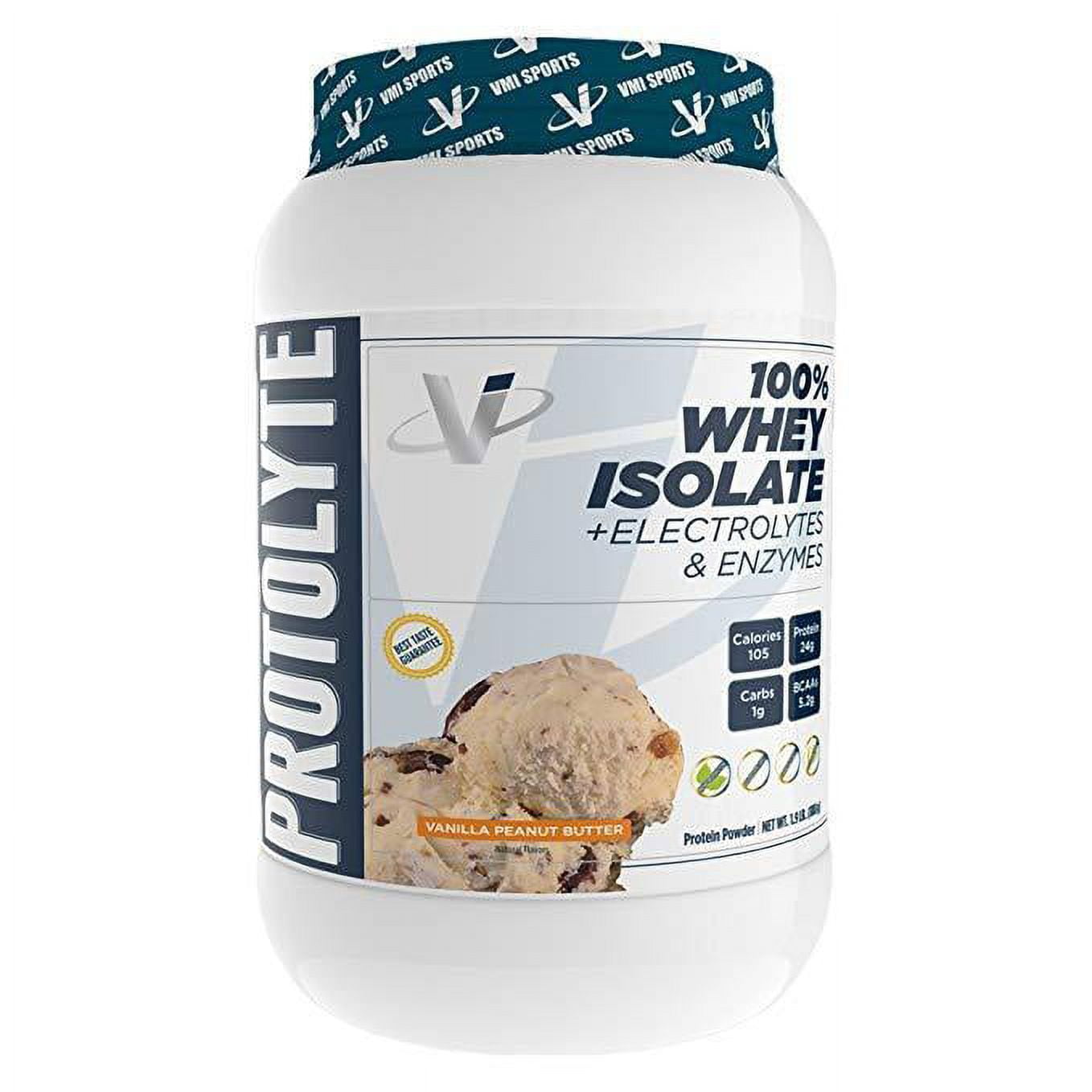 VMI Sports | Protolyte Whey Isolate Protein Powder | Low-Calorie for Weight Loss and Muscle Gain | Non-GMO 1.6 lb (Chocolate Peanut Butter)
