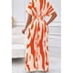 thumbnail image 4 of Mono de pierna ancha para mujer, moda de primavera y verano 2024, cuello en V, manga corta, cintura alta, cuerpo completo, monos estampados, informales, de una pieza, 4 of 5
