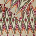 thumbnail image 2 of The HomeCentric King Queen Twin Multi Color & Pink Decorative Twin 53"x18" Bed Runner With 2 Pillow Cover, Embroidered & Beaded Bed Scarf on Cotton Linen fabric - My Ikat Love, 2 of 4
