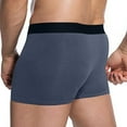 thumbnail image 3 of Men's Performance Underwear Boxer Briefs Soft Comfortable Bamboo Viscose Underwear for Men 5 - Pack(Dark Gray,XL), 3 of 7