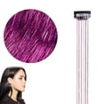 thumbnail image 1 of 50cm Synthetic Sparking Shiny Hair Tinsel Hair Extensions Hair Clip Extensions, 1 of 8