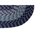 Better Trends Alpine 100 Polypropylene 3 Piece Braided Rug Set Navy