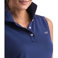 thumbnail image 3 of Vineyard Vines VINEYARD NAVY Men's Slim Fit Pique Polo Shirt, US X-Small, 3 of 4