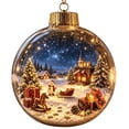 thumbnail image 2 of Eagokdc Light‑Up Christmas Ball Decorations Clear Hanging Ornaments, Farmhouse Hanging Balls for Christmas Tree Wall Window Ceiling Decor, 2 of 6