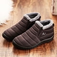 thumbnail image 4 of Winter Warm Unisex Cotton Boots Soft Sole Waterproof Cotton Shoes Snow Boots for Home and Outdoor Use (Gray,11), 4 of 8