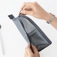 thumbnail image 4 of Neceser de pie | Organizador de viaje portátil de EVA | Almacenamiento colgante plegable transparente para cosméticos, maquillaje y accesorios de baño, 4 of 6