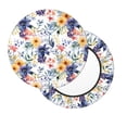 thumbnail image 7 of Uemuo Lilies Flowers Pattern Round Bar Stool Seat Covers Washable Stool Cushion Slipcover Elastic Bar Chair Covers-12 inch, 7 of 7