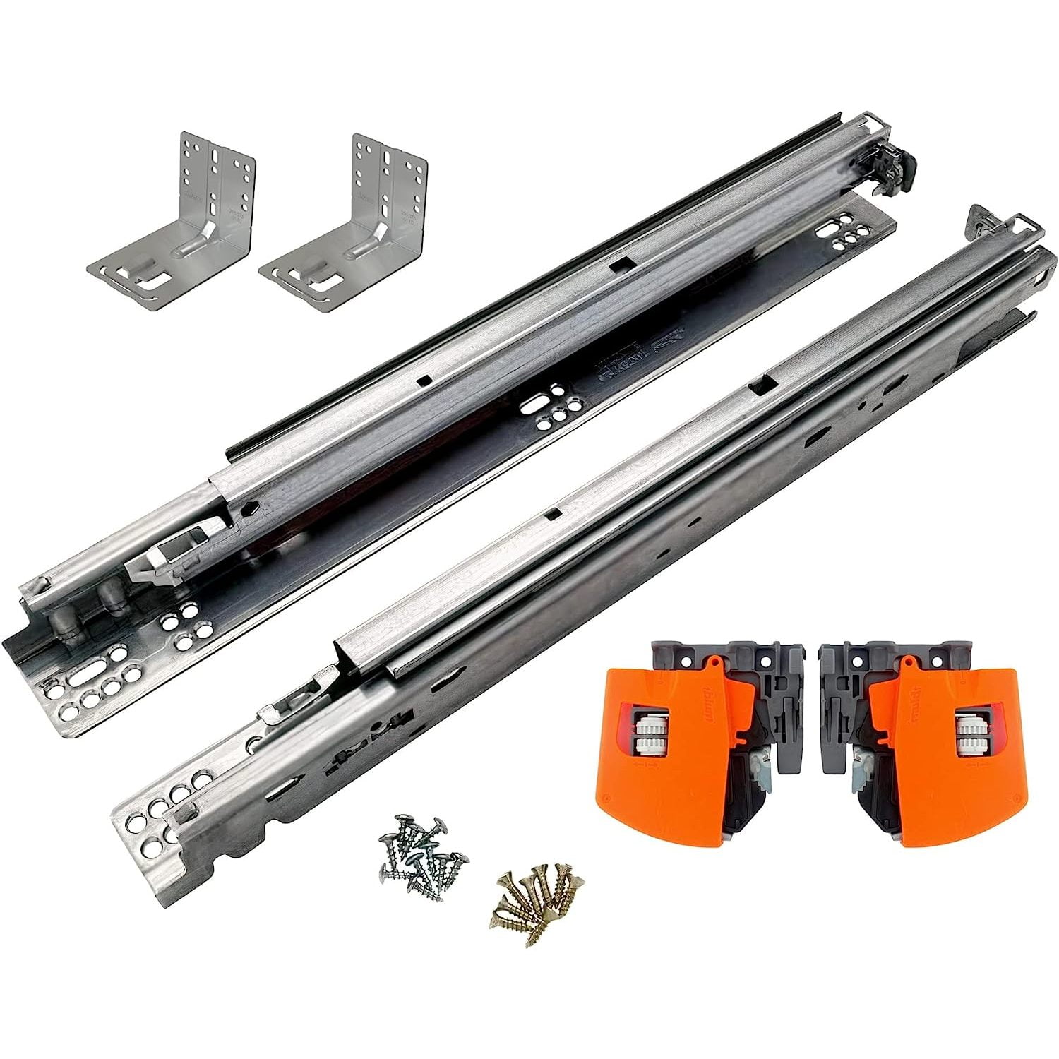 HYYYYH 21 Inch Undermount Drawer Slide. (Soft Close, Full Extension, Concealed). Model