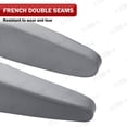 thumbnail image 4 of KBH 2 PCS Car Front Seat Armrest Covers for Lexus GX470 Accessories 2003-2009, Leather Ellbow Rest Pad, Arm Rest Protector with Elastic Opening, Gray, 4 of 7