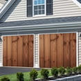 thumbnail image 3 of Brown Wooden Grain Garage Door Cover Banner 7 x 8 FT, Farmhouse Country Vintage Texture Garage Door Curtains Backdrop with Grommets for Indoor Outdoor Wall Party Porch Yard Decorations Background, 3 of 9