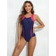 thumbnail image 4 of Charmo Bañador deportivo de una pieza con cremallera para mujer, 4 of 5