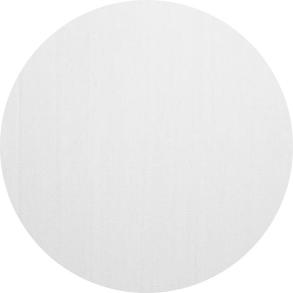 Ahgly Company Indoor Round Solid Gray Modern Area Rugs, 7' Round