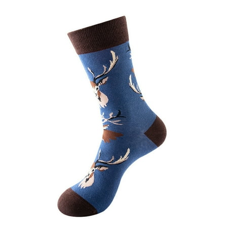 

50% off Christmas Socks! TMOYZQ Christmas Socks for Women Women Mens Unisex Gifts Printed Casual Winter Warm Cotton Christmas Socks Knit Soft Long Christmas Socks Holiday Gifts on Clearance