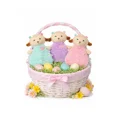 thumbnail image 6 of Plush Dog Toy Lamb Calming Lavender Infused 12 inch Ribbon Tabs Lessen Anxiety (Lavender), 6 of 7
