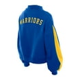 thumbnail image 3 of Women's New Era Royal Golden State Warriors Sport Night Balloon Sleeves Sweatshirt, 3 of 5