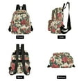 thumbnail image 4 of FORMRS Mini Backpack Purse for Women Travel Daypack Casual Shoulder Bag, Red Christmas Poinsettia, 4 of 7