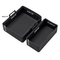 thumbnail image 3 of Collapsible 2-Pack Air Fryer Silicone Liners for 8QT & 10QT NINJA Foodi Dual, Reusable Rectangular Silicone Basket Pot for Air Fryer Accessories (Gray), 3 of 6
