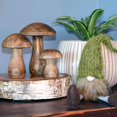 thumbnail image 7 of Farmers Market Mushrooms, Set of 3, Decorative Kitchen Figurines, Art, Dark Mango Wood, 4.75 Inches, 7 of 7