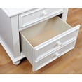 thumbnail image 4 of Furniture of America Dole Traditional Solid Wood 3-Drawer Youth Nightstand but  White Painted, Wood Finish, 4 of 5