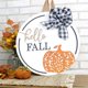 thumbnail image 5 of Ganfancp Fall Wooden Door Sign New Wall Decor Maple Leaf Round Living Room Bedroom Wooden Ofertas Flash Liquidación Listado X1, 5 of 6