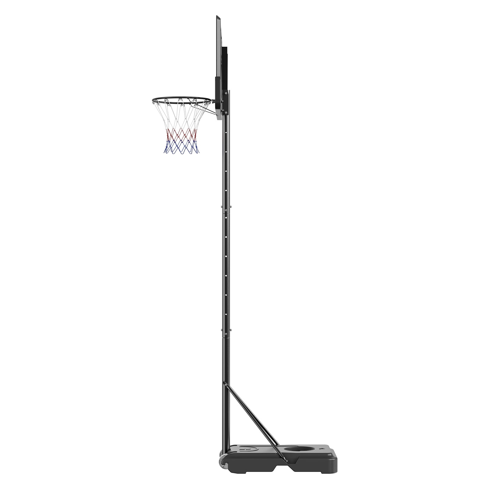 Basketball Hoop, 4-10 ft Adjustable Height Portable Backboard System, 44 inch Goal with Wheels, Stand and Fillable Base, for Outdoor/Indoor Use