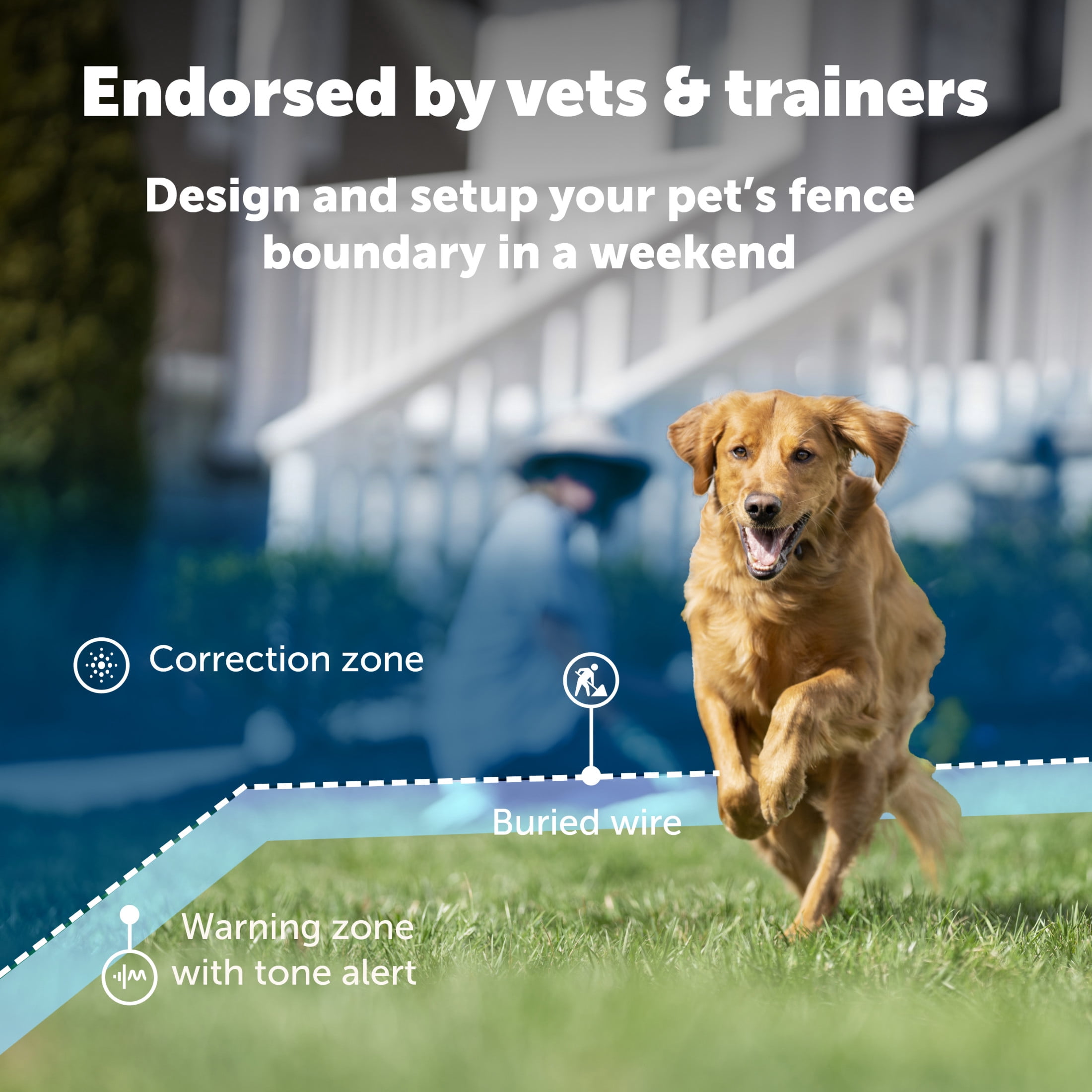 PetSafe In-Ground Fence for Dogs and Cats over 8 lb., Waterproof, Tone & Static