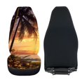 thumbnail image 6 of POLERO Palm Sunset Beach Design Front Seat Cover for Men, 2 Pack Vehicle Seat Covers Elastic Nonslip Car Seat Covers, 6 of 13