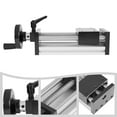 thumbnail image 6 of 100mm / 3.93inch Length Linear Guide Slide Table, Travel Dual Optical Axis Manual Sliding Table Linear Rail Guide Balls Crew with Handwheel Stepper Motor for Non-Standard Automation, 6 of 7
