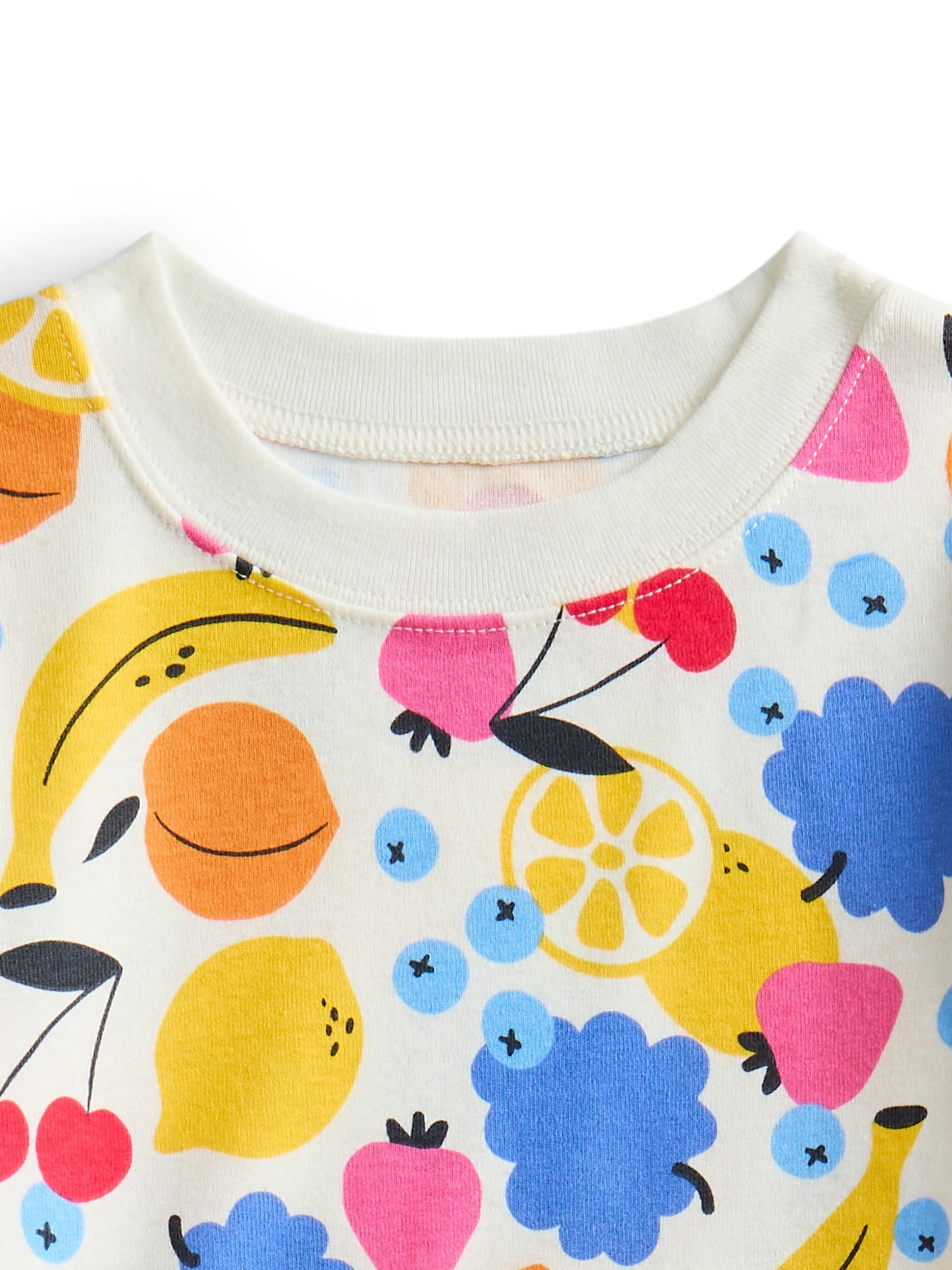 Wonder Nation Toddler Boys Printed Tee & Shorts, 2-Piece Cotton Pajama Set, Sizes 12M-5T