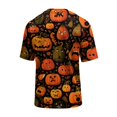 thumbnail image 5 of Halloween Shirts for Men Spider Witch Hat Graphic Short Sleeve Fall Tops Bat Print Crew Neck Funny Scary Tees L, 5 of 6
