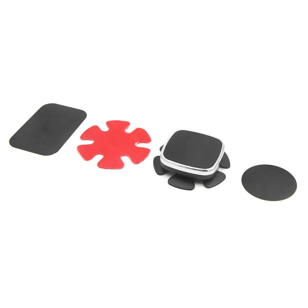 Car Steering Wheel Mount Holder For Cell Phone Silver Tone