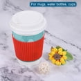 thumbnail image 5 of Uxcell Cup Silicone Covers Heat Resistant Protective Anti-Slip 2pcs Red, 5 of 5