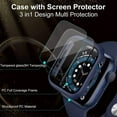 thumbnail image 4 of [10 Pack] Hard PC Case Compatible with Apple Watch Series 6 / SE/Series 5 / Series 4 44mm with Built in Tempered Glass Screen Protector, Ultra-Thin Full Cover Bumper Compatible with iWatch 44mm, 4 of 5