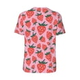 thumbnail image 3 of Rocae Cartoon Strawberry for Breathable Men's Baseball T-Shirt Fashionable Casual Baseball Jersey, Moisture-wicking Sportswear 4X-Large, 3 of 9