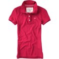thumbnail image 1 of Aeropostale Womens Uniform A87 Polo de 3 botones, rosa, grande, 1 of 1
