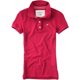 thumbnail image 1 of Aeropostale Womens Uniform A87 Polo de 3 botones, rosa, extragrande, 1 of 1