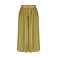 thumbnail image 2 of Jupes à Taille Élastique pour Femmes Jupe Décontractée Évasée Longueur Cheville en Polyester Longueur Régulière 1 Pce, 2 of 8