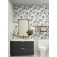 thumbnail image 5 of Stacy Garcia Home Charcoal & Sandstone Jaclyn Peel and Stick Wallpaper, 5 of 8
