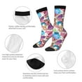 thumbnail image 3 of Pofeuu Watercolor Owl Print Crew Socks, Adult Running Hiking Socks for Youth and Adult, 3 of 6